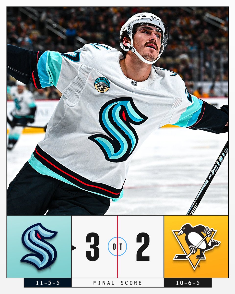 NHL's tweet image. SEATTLE WINS IN OVERTIME 🗣️
