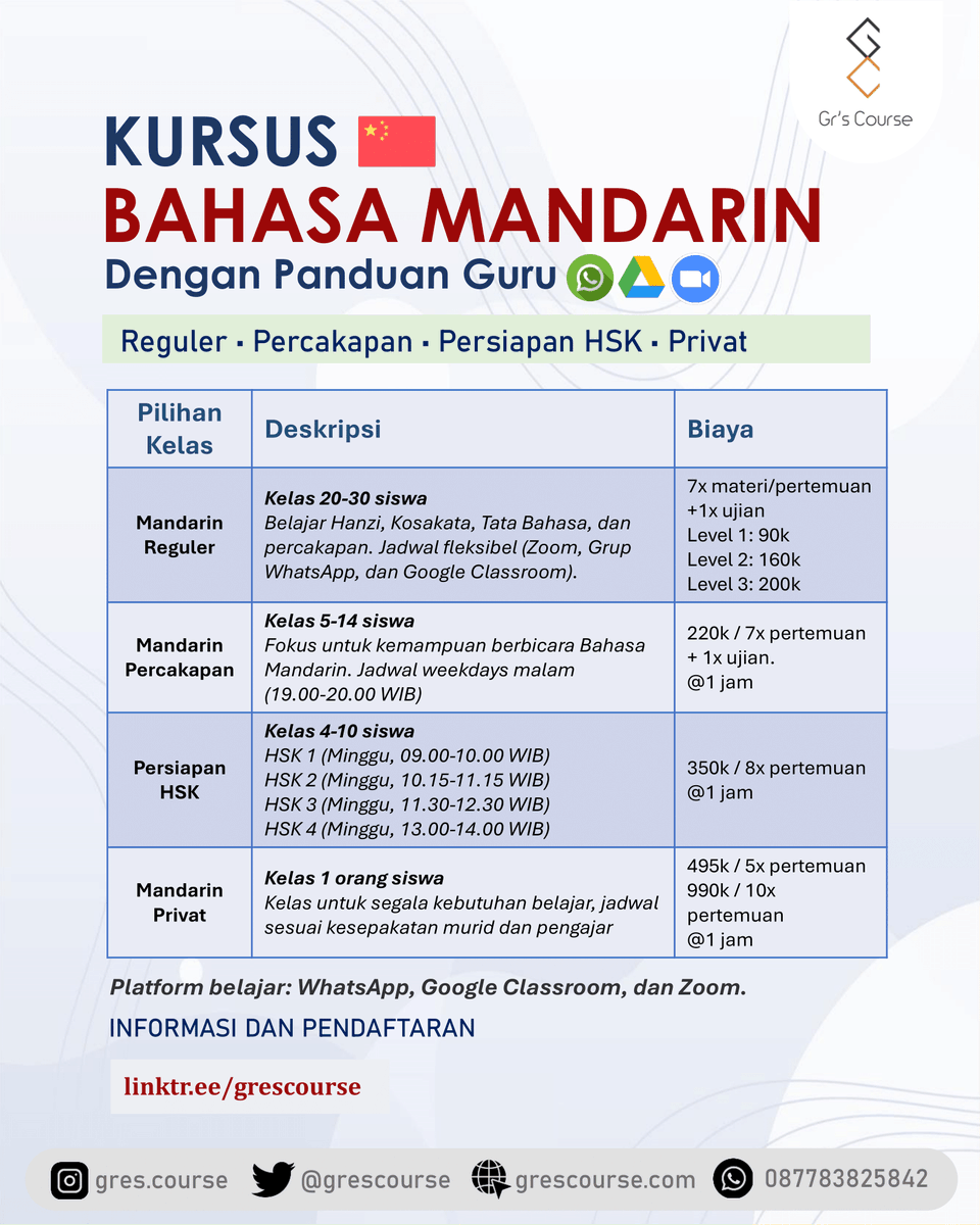 grescourse's tweet photo. Risau pengen belajar bahasa asing tapi biayanya mahal atau ngga ada waktu?
Belajar di Gr's Course aja! Di sini kamu bisa belajar bahasa asing dengan jadwal fleksibel hanya dengan 90k selama 2 bulan. 😍 https://t.co/ITmlLkDBfW