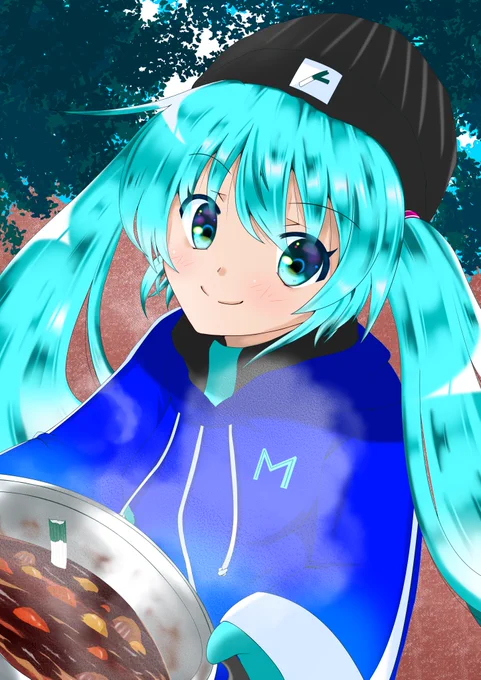 (告知) 昨日から始まりました「奏の森×初音ミク」のイラストコンテストに入賞しました。 奏の森Resortsにて展示されてるそうです。 行かれる方は是非見てください。 あとすみません!出来れば写真を撮って頂けると助かります!見たいので～w #初音ミク #かなでの森ミク
