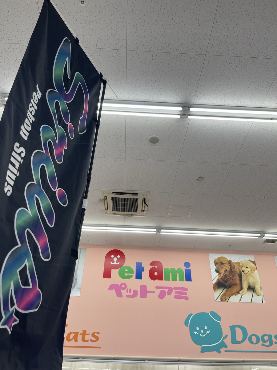 petshop_sirius's tweet photo. いよいよ、ペットアミ長岡店様のインストアイベント始まりました😊
是非遊びに来てください^_^
コメリパワー長岡店様の中です！ https://t.co/XOCwwci44a
