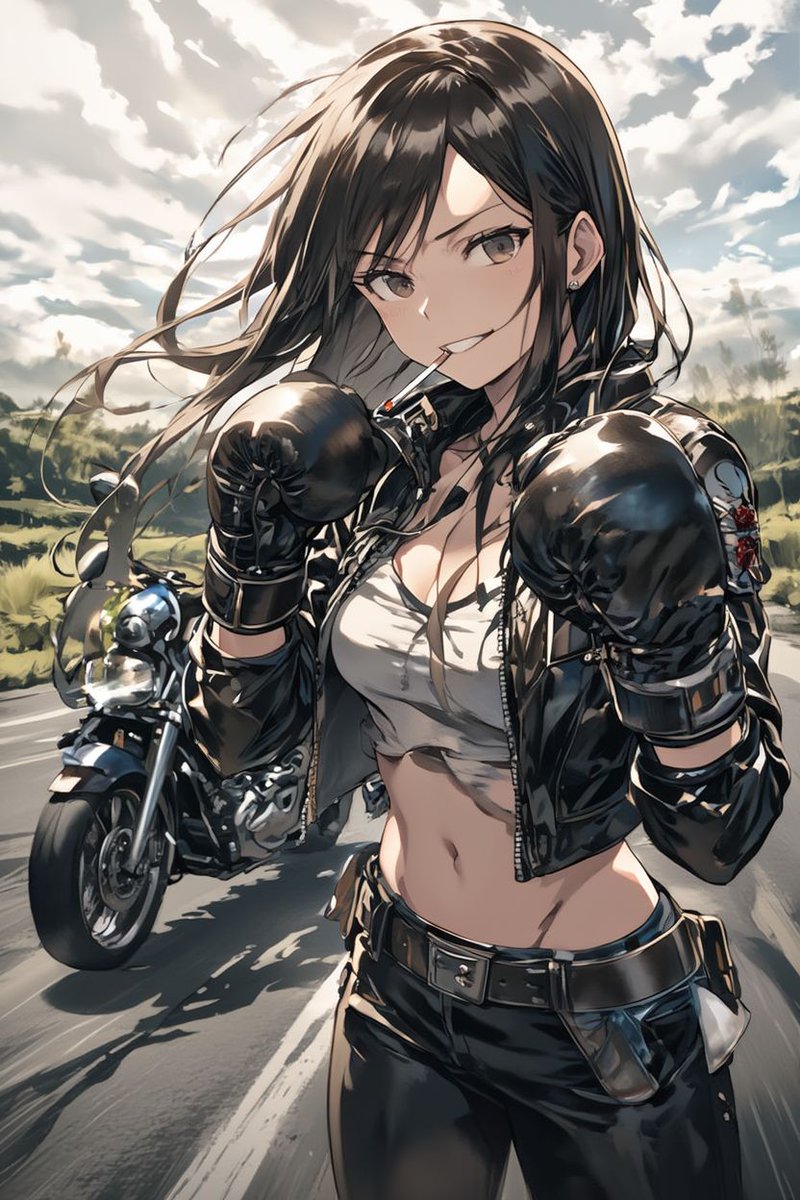 これを見たらライダースジャケットのイラストをあげる