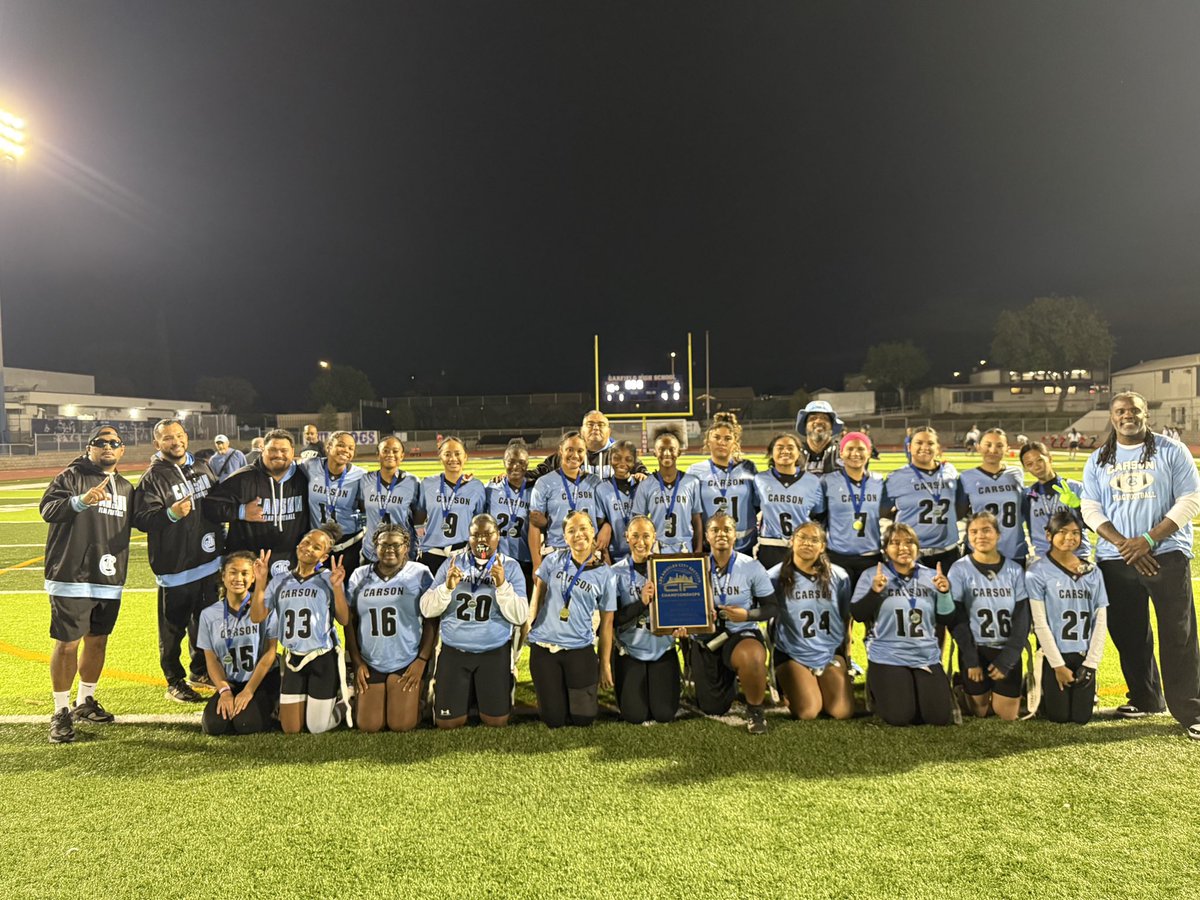 Our 2025 CIF Los Angeles City Section Division I
Champions 
🔊Carson High School