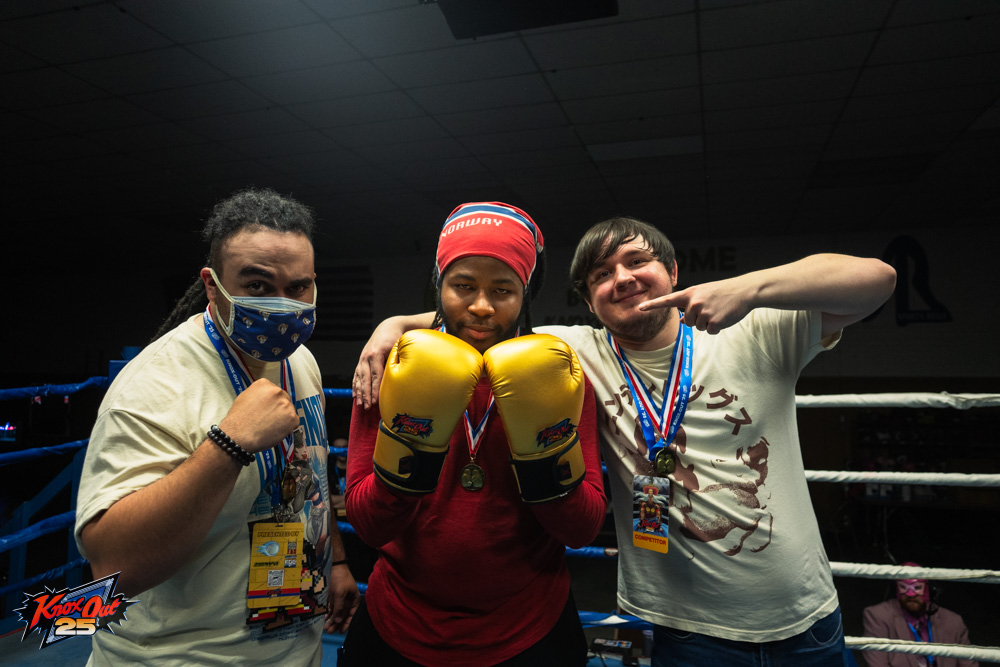 KnoxOutEvent's tweet image. Wii Boxing ended with a smash hit! JKLW takes it over Azura in classic Knox-Out fashion.
1st: D3D | JKLW
2nd: Azura @onecalledazura 
3rd: DietClubSoda @DrDietClubSoda 
#knoxout25 #wiiboxing