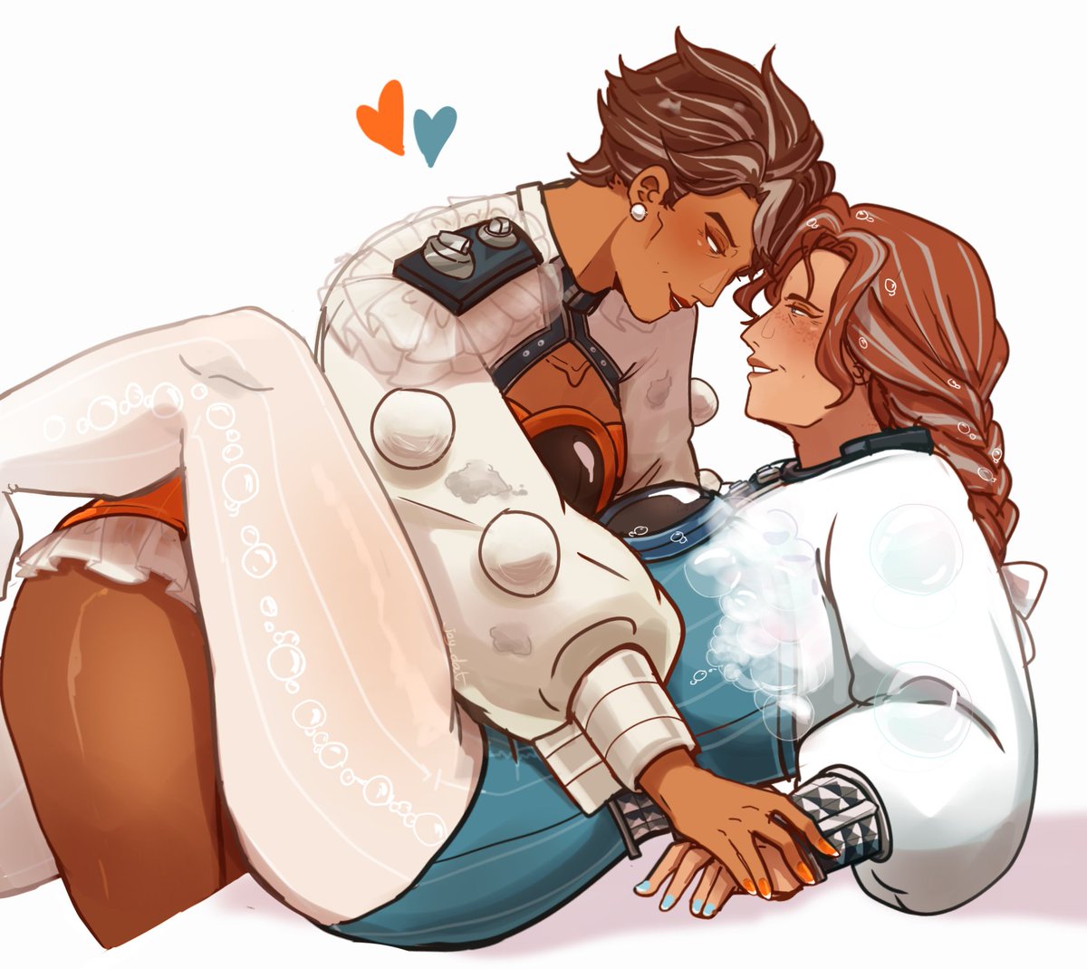 joydoesathing's tweet image. extra doodles of the couples ❤️

#dateeverythinggame