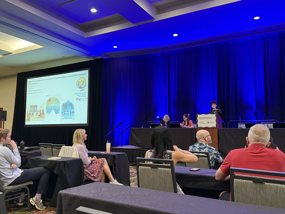 LabRaleigh's tweet image. Zora Arum from @LabRaleigh presenting on the development and implementation of a comprehensive, multidisciplinary #meningioma program at #sno2025. @NeurosurgUCSF @UCSFRadOnc @UCSF @UCSFCancer