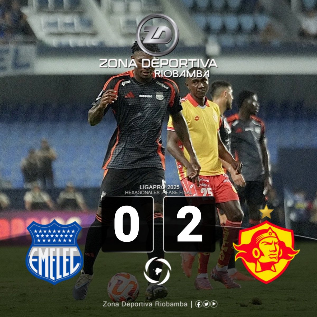 roldan_jimmy's tweet image. #LigaProEcuador
¡𝙀𝙇 𝙋𝘼𝙋𝘼́ 𝙁𝙐𝙉𝘿𝙄𝙊́ 𝘼𝙇 𝘽𝙊𝙈𝘽𝙄!

Marcador Final:
@CSEmelec 0 - 2 @Aucas45
Estadio &quot;George Capwell&quot; - #Guayaquil
#Fecha6 /#HexagonalDOS / #LigaEcuabet

#AUC:
#LuisCano (13&apos;)
#BryanMontenegro (90+3&apos;)

Informa: #JimmyRoldán
Zona Deportiva Riobamba