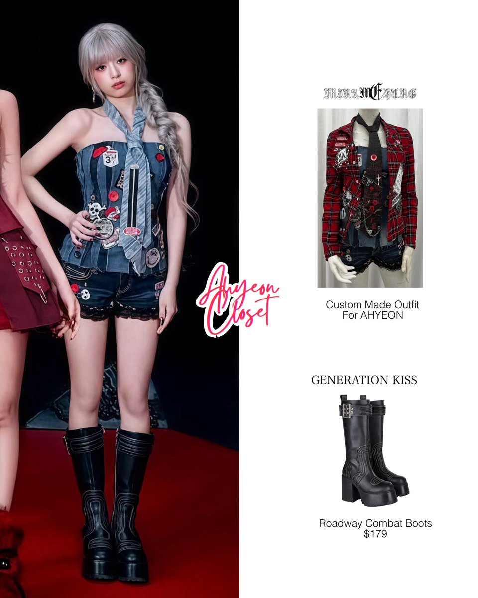 AHYEONGLOBAL_'s tweet image. 251113 - 251118 | AHYEON ‘PSYCHO' Concept Photo and Music Video

————————
she is wearing a custom made outfit by #minachung 
boots from #generationkiss #dollskill 
———————— 

#AHYEON #정아현 #アヒョン
#BABYMONSTER #베이비몬스터