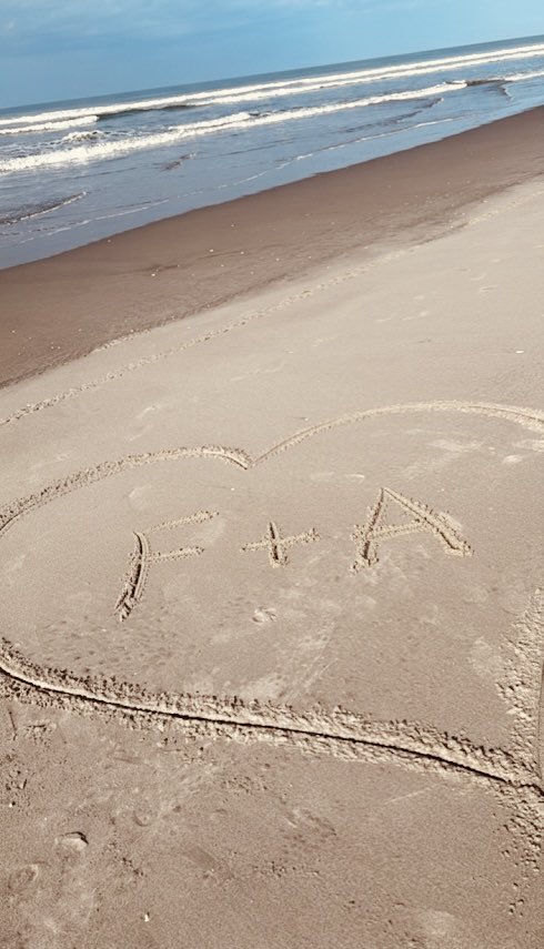 Tu nombre y mi nombre escritos en la arena      
     ㅤ♡