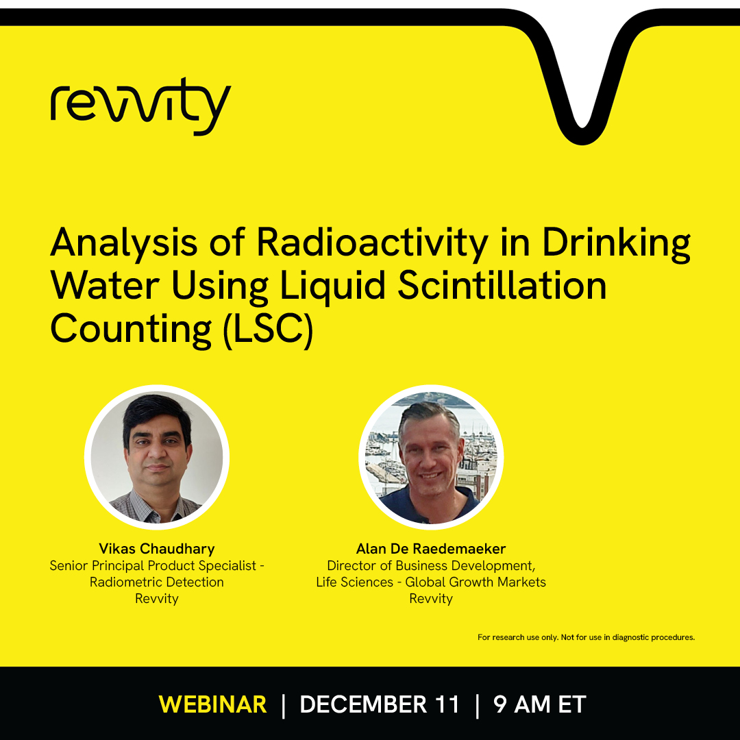 RevvityLifeSci's tweet image. Join Revvity&apos;s experts for advanced drinking water radioactivity analysis using #LSC with live Q&amp;amp;A. Register now! ms.spr.ly/6019tRCNc

#LiquidScintillationCounting #WaterTesting