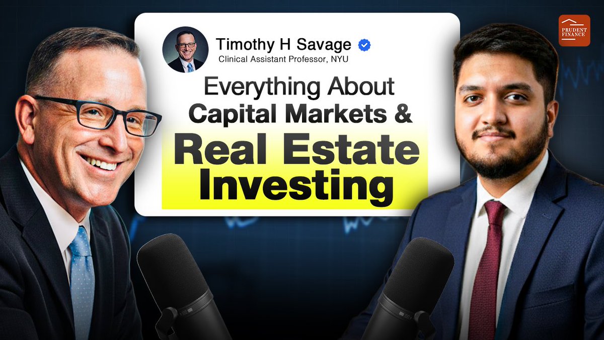 PrudentFPodcast's tweet image. New Podcast is out now - youtu.be/K45v-3juO3A?si…

We are in talks with a distinguished professor at NYU - Timothy H Savage. 

He is also the Chief Economic Advisor to the Forty5Park. 

A MUST WATCH! Subscribe if you haven’t already 

#RealEstateInvesting #BusinessSuccess