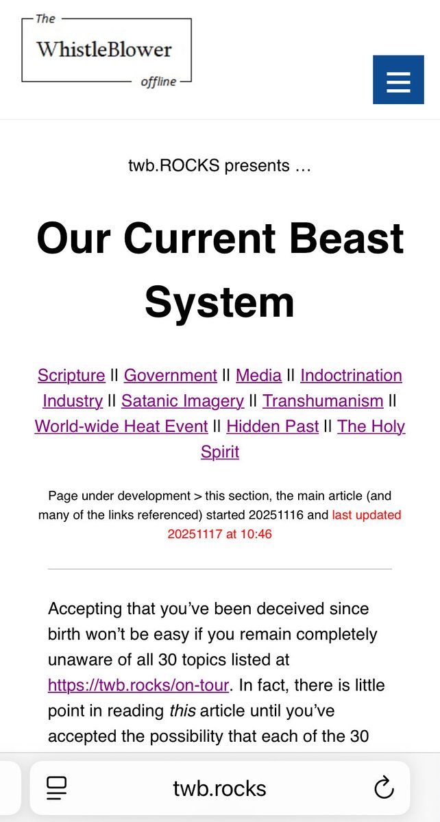 CaeJak's tweet image. Why do I feel you’re training
an AI bot how to obfuscate the fact we’re already
at #Revelation 20:7-10:
the familiar binary prose?
Regardless,
thank you for taking time to respond to it. I’ll try to capture the exchange somehow &amp;amp; add it to #BeastSystem at:
twb.rocks/living/spirit/…