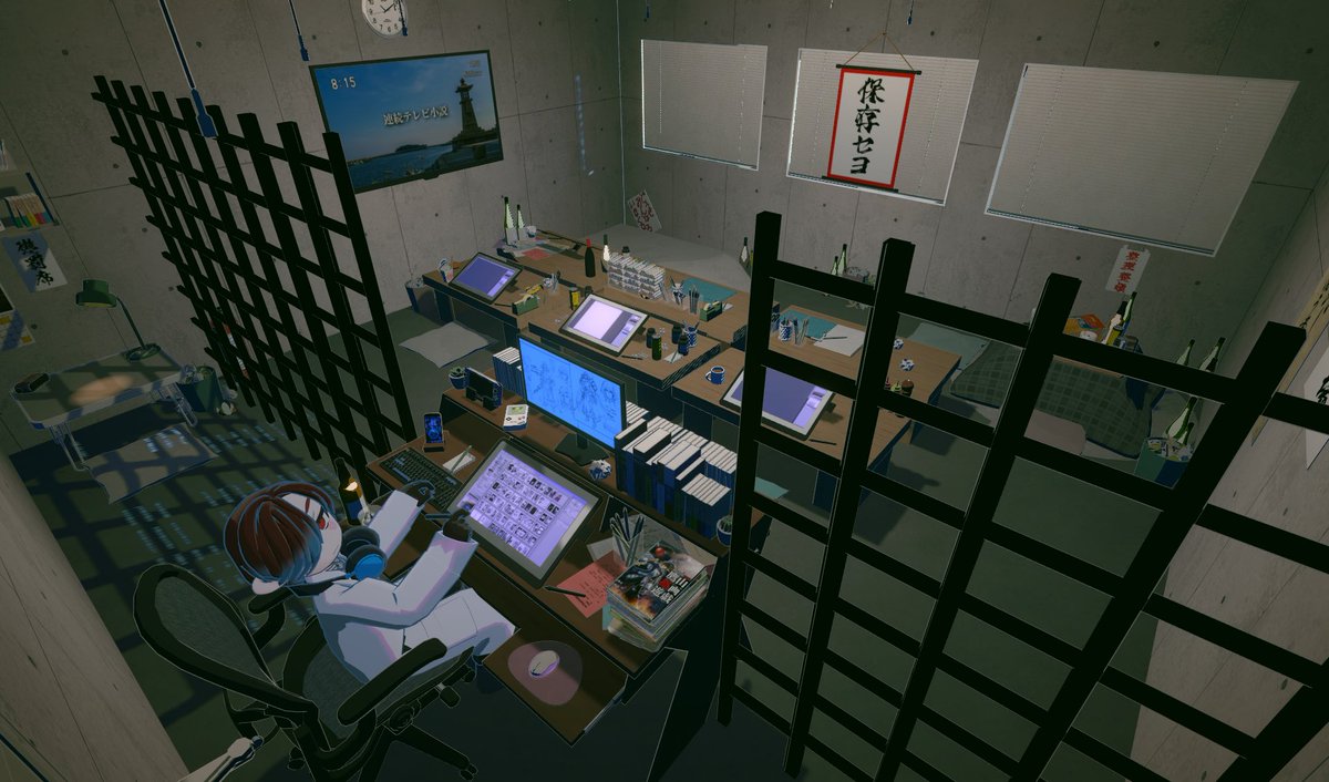 xx_dang_t_xx's tweet image. #gogh の限界作業部屋が出来たので、夕方頃から公開してみます。
goghってそもそも何よって方はこちらが参考になります。

作業集中支援アプリ「gogh」に注目している｜ささもと note.com/ssmt_nt/n/ned4…