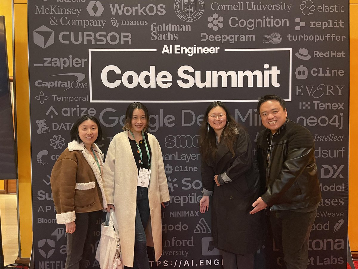 olive_jy_song's tweet image. Huge thanks to @swyx for inviting us to the @aiDotEngineer Summit — my first time attending, and what an incredible experience. Representing @MiniMax__AI at AIE/LEAD was an honor, and it meant a lot to see so many people resonated with our research and mission in the M-series.…
