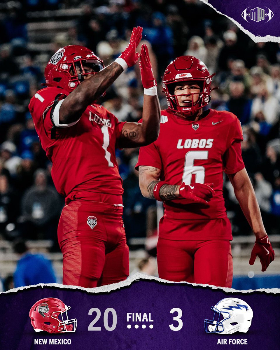 MountainWest's tweet image. First Lobo WIN in Colorado Springs in 25 YEARS 😱

#MWFB | #GoLobos