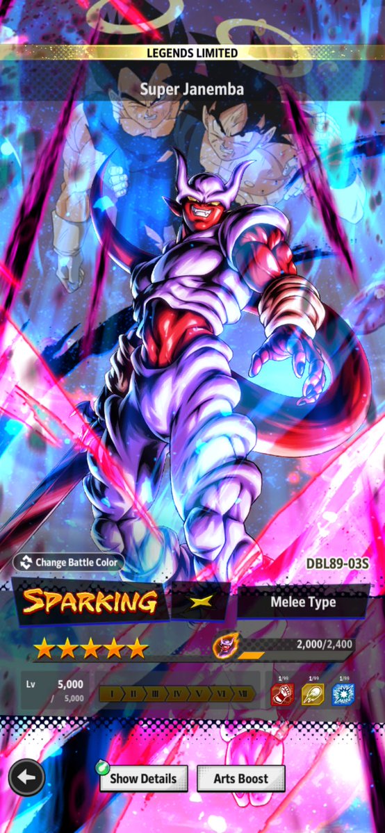 SamsonDBZ's tweet image. I like how the P1 units feel. They aren’t meta breaking, but they aren’t trash. I feel like this is how legends should handle most releases.