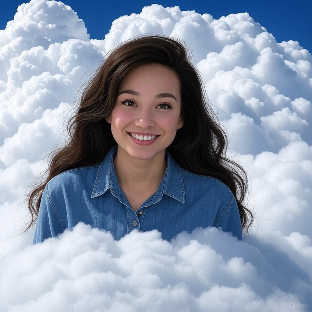 ppgrainbow's tweet image. Beautiful heavenly portraits of actress and singer @BabyAriel (Baby Ariel) surrounded by a colossal white cumulus thunderhead cloud!

#AI #BabyAriel #GrokAI #HeavenlyPortrait