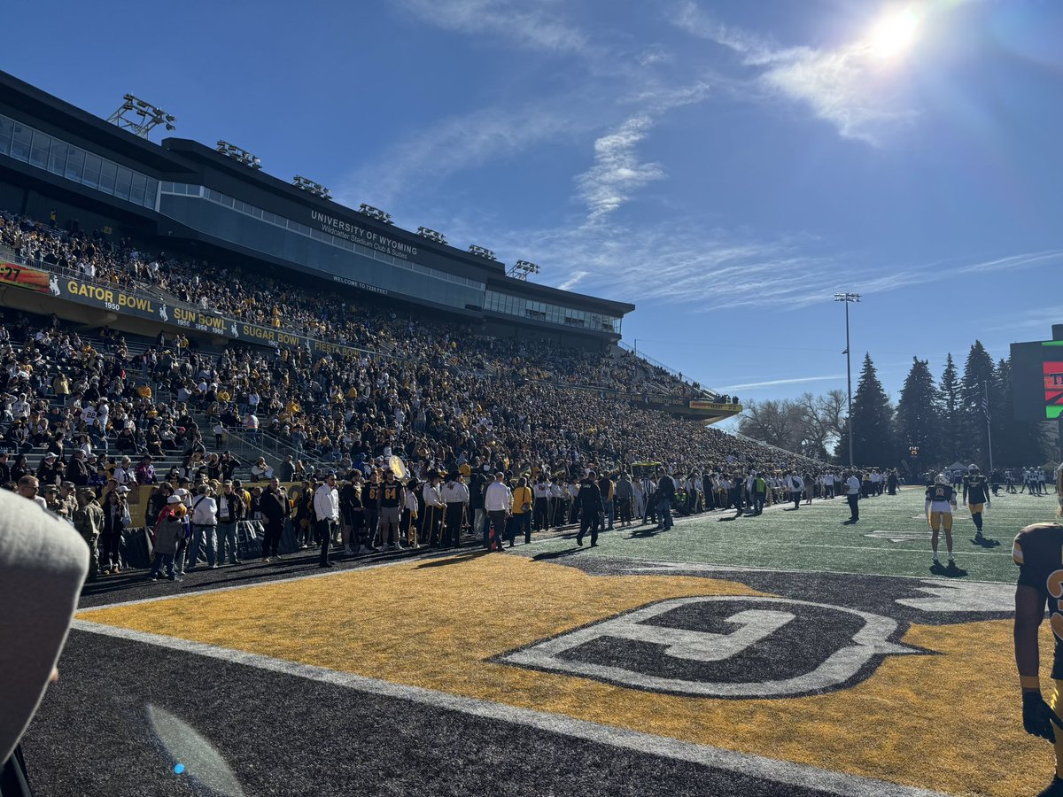 Had an outstanding gameday visit <a href="/wyo_football/">Wyoming Cowboy Football</a>! Thanks for the invite <a href="/CoachTripodi/">Coach Tripodi</a>! Can’t wait to get back to campus soon. <a href="/CoachHarris28/">Matthew Harris</a> <a href="/KyyBurlingame/">Kyle Burlingame</a> <a href="/MJ_NFLDraft/">Mark Johnson</a> <a href="/ArrowheadFB/">Arrowhead Football</a> <a href="/BenjiKamrath/">Benji Kamrath</a> <a href="/JamoBrown_/">Jamison Brown</a> <a href="/Austin_Maus/">Austin Maus</a> <a href="/ProMNAthletics/">Pro MN Athletics</a> <a href="/QBMotion_MW/">QBMotion MW</a>