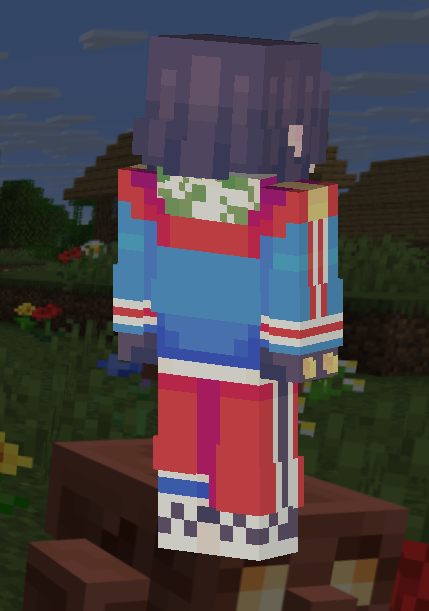 cure_wisdom's tweet image. HELLO TO THE 5 DOTONBORI DIVERS FANS I finally started making them Minecraft skins so say hello to Haru! If you really like Minecraft and really like hypstage you should download it! (Only for Bedrock but I&apos;ll upload Java-friendly vers. too just know it&apos;ll be uglier)