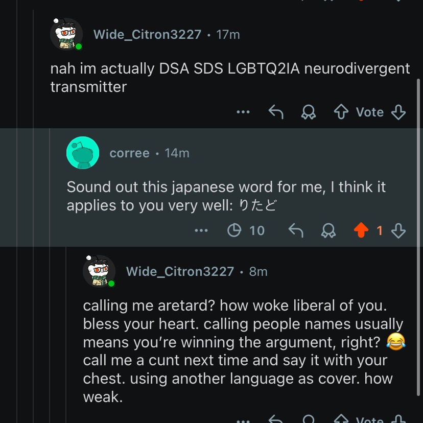 dougistic's tweet image. this might be my best Reddit reply ever LMAOOOO I fucking love pissing off these people