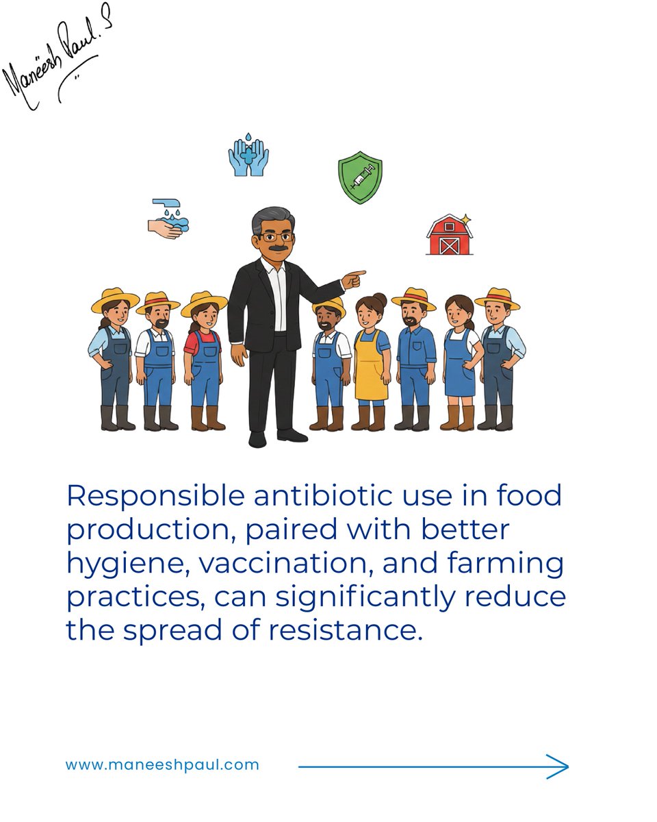 maneeshpaul's tweet image. How Is AMR Draining Our Healthcare System?  

Antimicrobial Resistance isn’t just a medical crisis, it’s an economic one accelerating quietly in the background. When infections become harder to treat, the costs rise sharply: 
🔹 Longer hospital stays and prolonged treatments 
🔹…