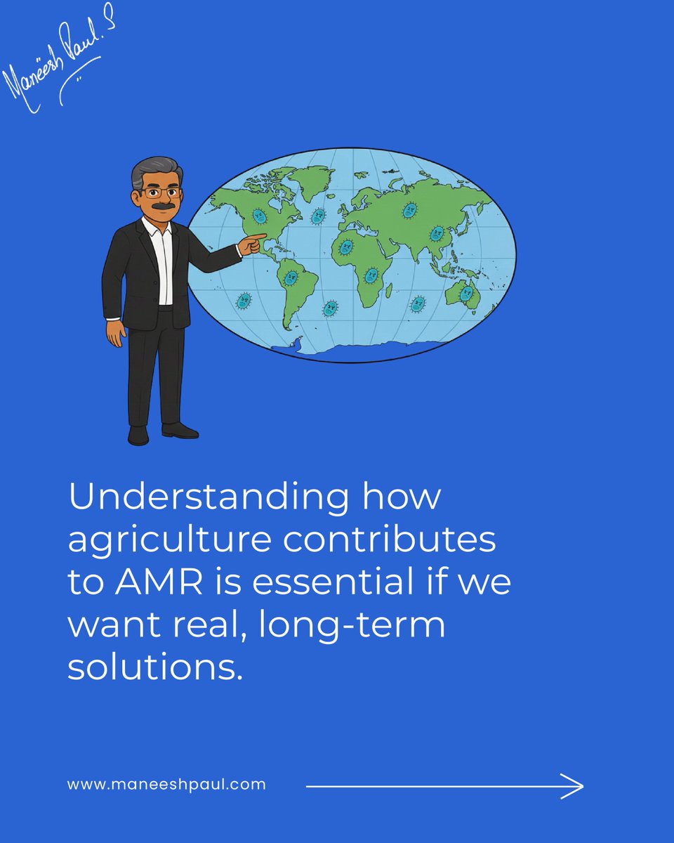 maneeshpaul's tweet image. How Is AMR Draining Our Healthcare System?  

Antimicrobial Resistance isn’t just a medical crisis, it’s an economic one accelerating quietly in the background. When infections become harder to treat, the costs rise sharply: 
🔹 Longer hospital stays and prolonged treatments 
🔹…