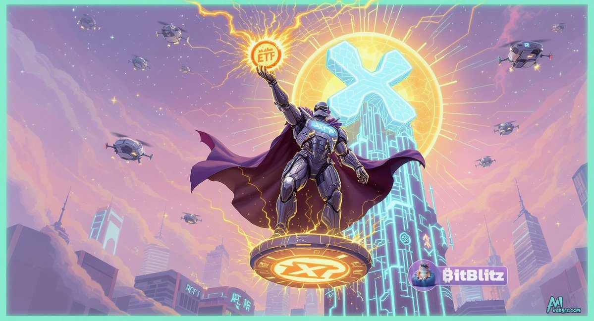 BitBlitz's tweet image. 🔥 $XRP just made history — the first US-based XRP ETF is live on the NYSE via Bitwise. Ripple’s CEO says this marks a new era for institutional access + regulatory progress. Buckle up. #Ripple #XRPETF #Crypto #Tokenization #DeFi