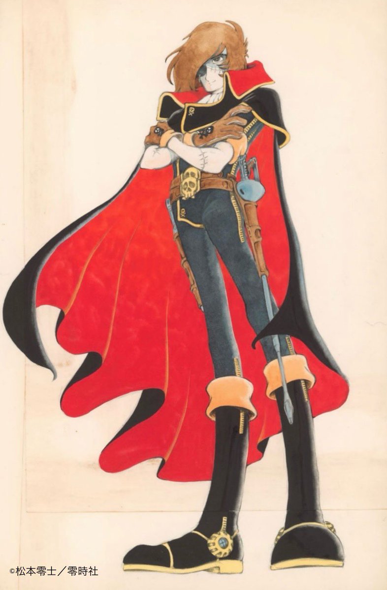 一見､御御足長くて超かっこいいハーロック✨ よく見ると、にゃんてこっ