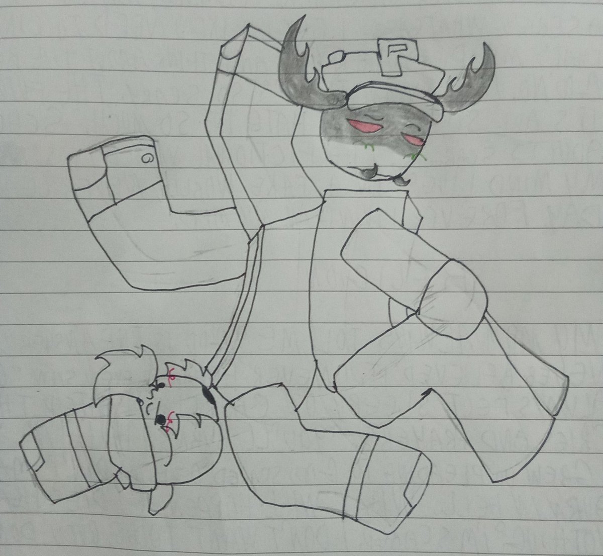 NyixRobloxian's tweet image. Silly cute doodle I made #Regretevator #Pestregretevator #yumetwt #yumeship #Bloxybeetle #robloxart