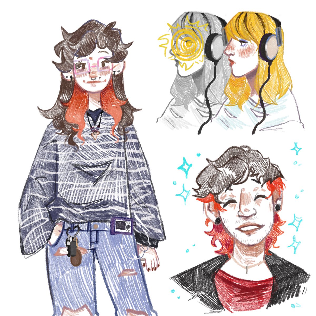 l4neybuggz's tweet image. Practicing a coloring style with my outfit today and my beautiful blorbos