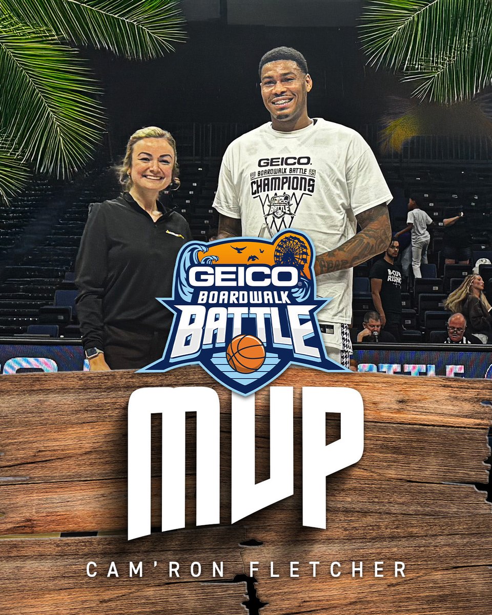 Your 2025 Boardwalk Battle MVP, Cam’Ron Fletcher of <a href="/HPUMBB/">HPU Men's Basketball</a> 🔥 🏀
