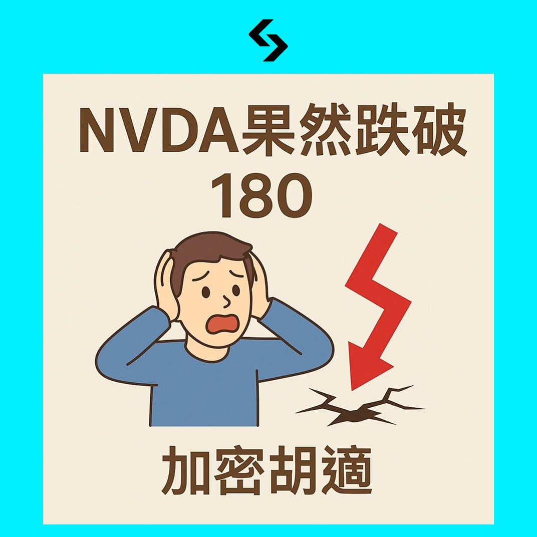 BitgetTC's tweet image. 📉 NVDA 財報後，技術面比消息面更關鍵！胡適老師最新觀點

不論財報好壞，從技術型態來看——
👉 NVDA 日線實體跌破 180 幾乎是大概率事件。
這不是消息面可逆轉的，而是型態早已寫好的走勢。

✨ 記住胡適老師的交易鐵律：
消息面永遠落後，技術面才能提前預判。
能當先知先覺，就別當後知後覺。

🔎…