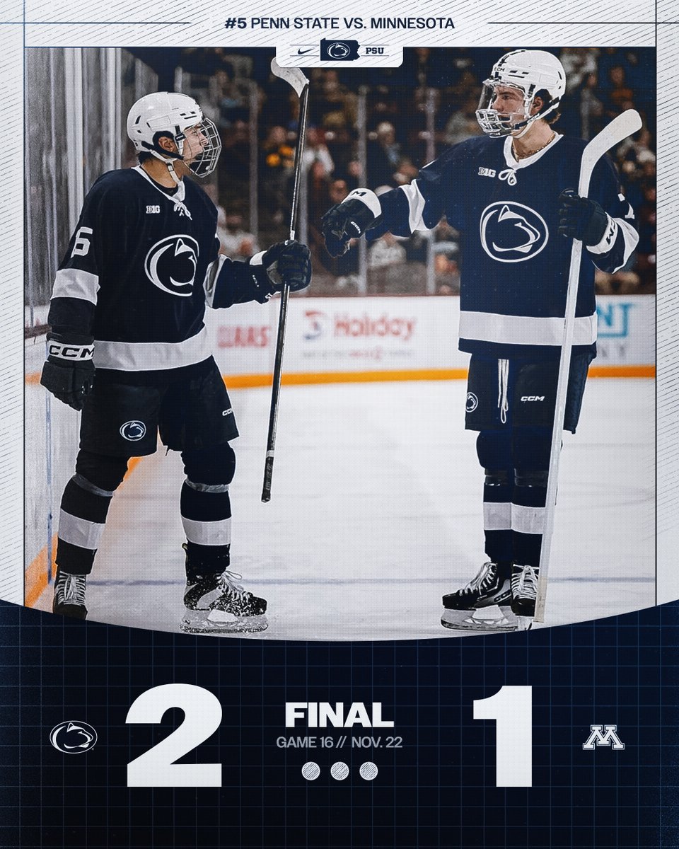 PennStateMHKY's tweet image. TOUGHED. IT. OUT. 😤

#WeAre #HockeyValley
