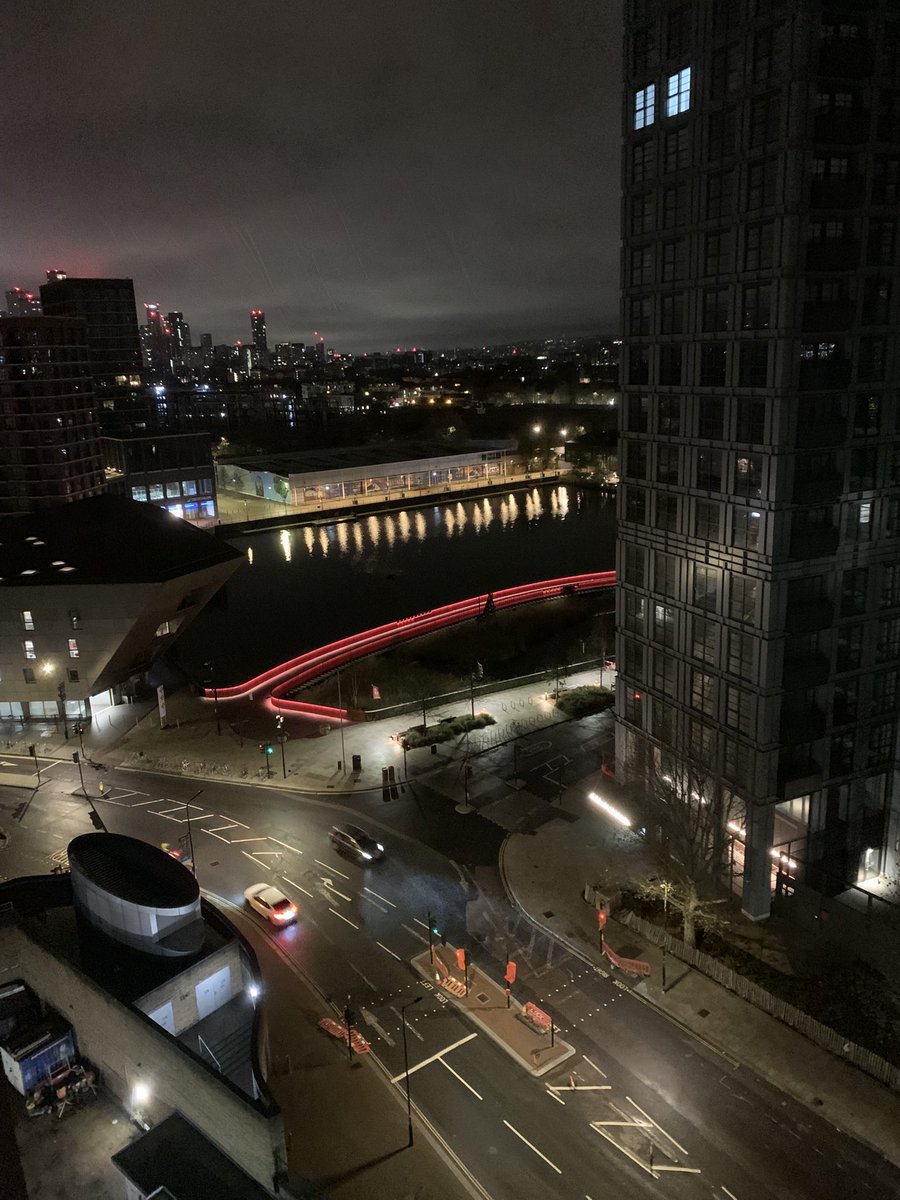 Thats work finished on a billion local projects. Time to hit the hay. Sleep well #Rotherhithe