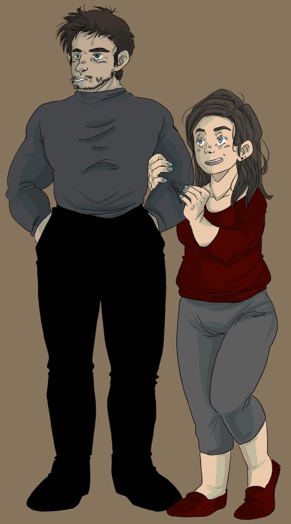 ThatREDFLDgirl's tweet image. The progression of my RE art/style makes me so happy 😊