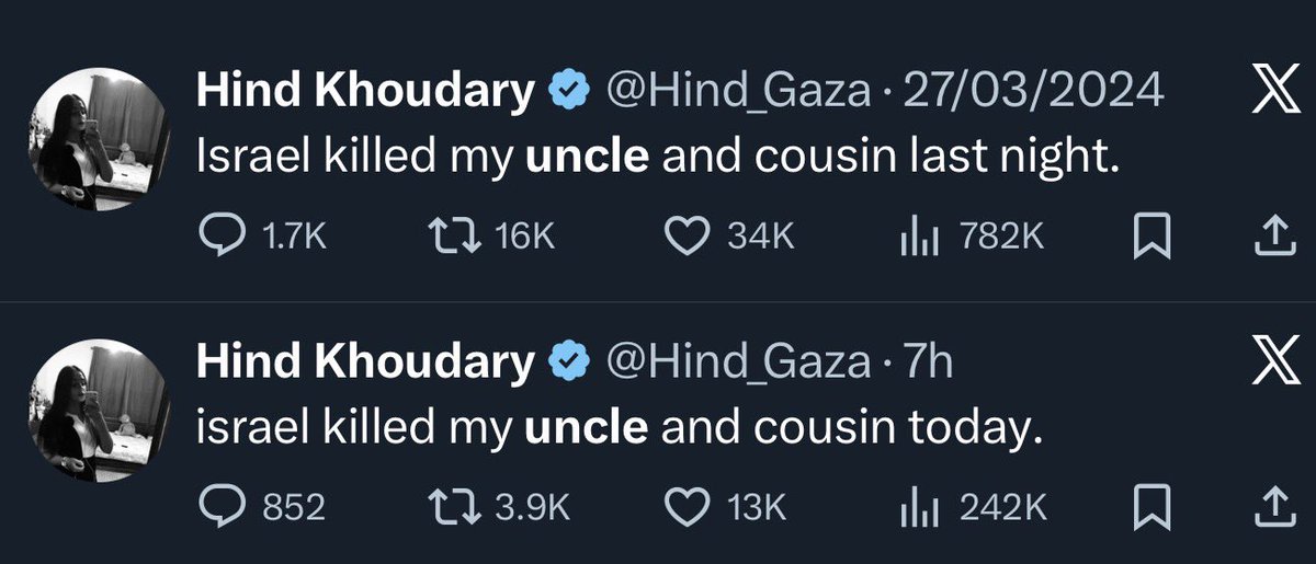 ncole_r's tweet image. How many times has Israel killed your uncle and cousin?