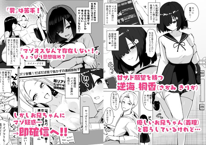 COMITIAサンプルです!
本作品のヒロインは現実世界にマゾオスがいないことに憂いているのですがDlsite調べでむしろ増えてるのが判明してよく分からんことになりました 