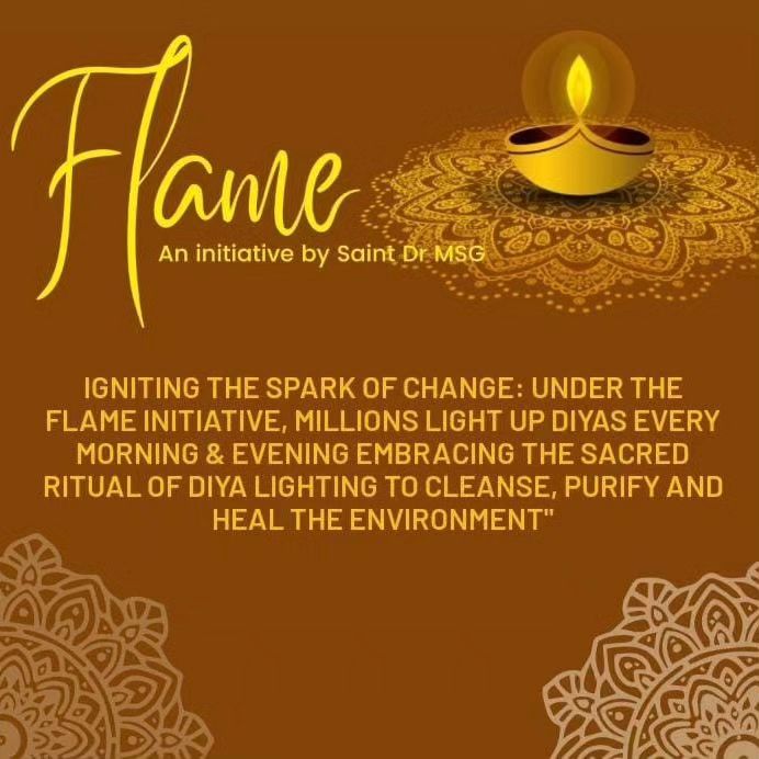 BheemHelp's tweet image. डेरा सच्चा सौदा के पूजनीय गुरु Saint Gurmeet Ram Rahim Singh Ji के मार्गदर्शन में लाखों लोग सकारात्मकता और आध्यात्मिकता की लौ को प्रज्वलित कर रहे हैं, उनकी शिक्षाएं आत्म-विकास, मानवता और पर्यावरण संरक्षण पर केंद्रित हैं। #FLAMEOfPositivity