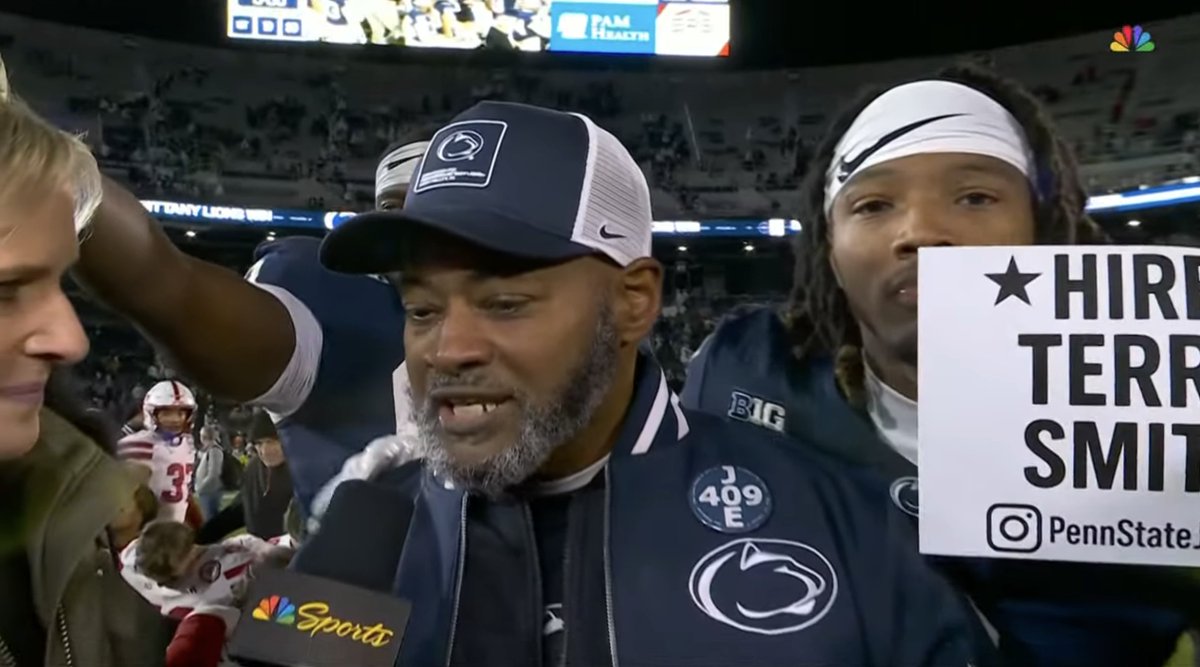 Anthony Donkah and Audavion Collins with a message for Penn State:

Hire Terry Smith