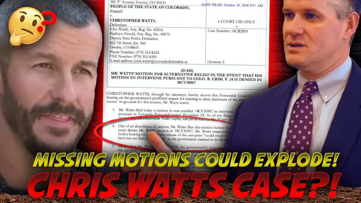 zowoki's tweet image. What’s Inside the Buried Watts Motion? | A Deep Look They Didn’t Expect youtu.be/mk_PjJ0mRCs?si… via @YouTube #chriswatts #nicholkessinger #wattscase