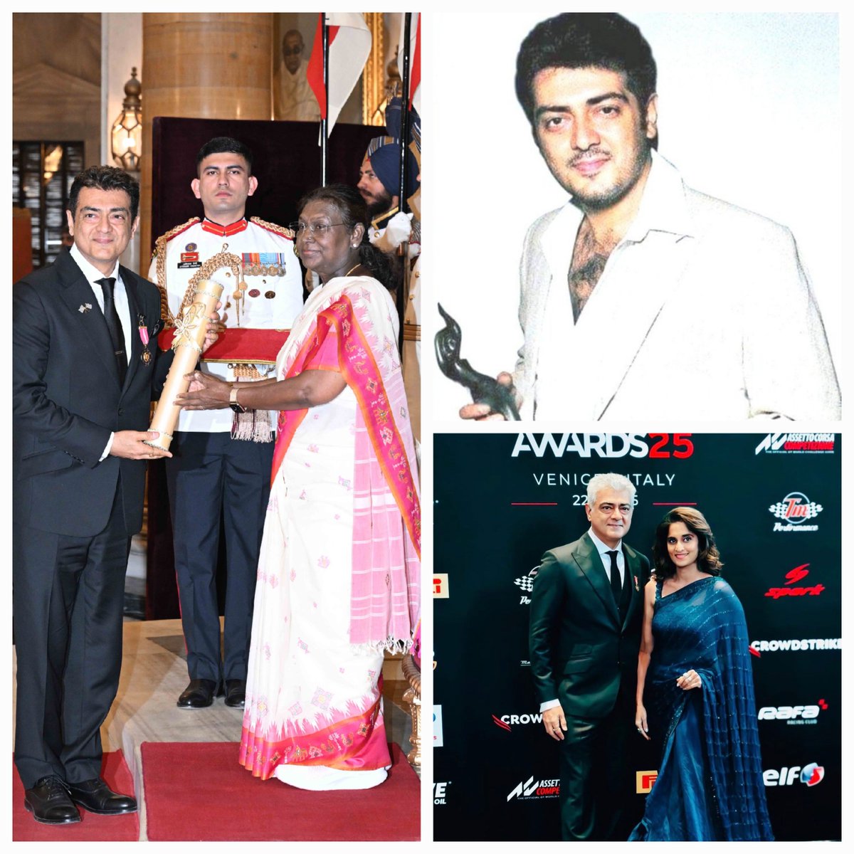 rameshlaus's tweet image. #AK is a rare personality who has won/received awards in different categories.. 👏

Good Citizen - Padmabhushan 

Best Actor - Filmfare and others

Race car Driver - Gentleman Racer of the year 

#AjithKumar𓃵