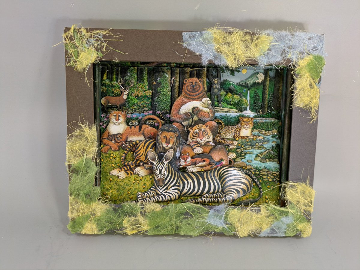 今日はお天気がイマイチなので、シャドーボックスに専念してます。 1