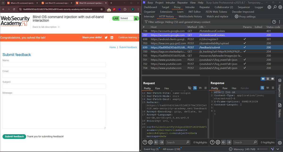 Cyber_matri_x's tweet image. Sleep is temporary. Command injection knowledge is forever. ⚡ Another night, another vulnerability squashed at 3 AM. #HackerMode #WebSecurity #NightOwlCoder