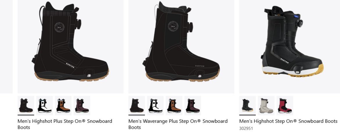 26-27 Burton ブーツ step onではない通常ブーツのトリプルボア #2627