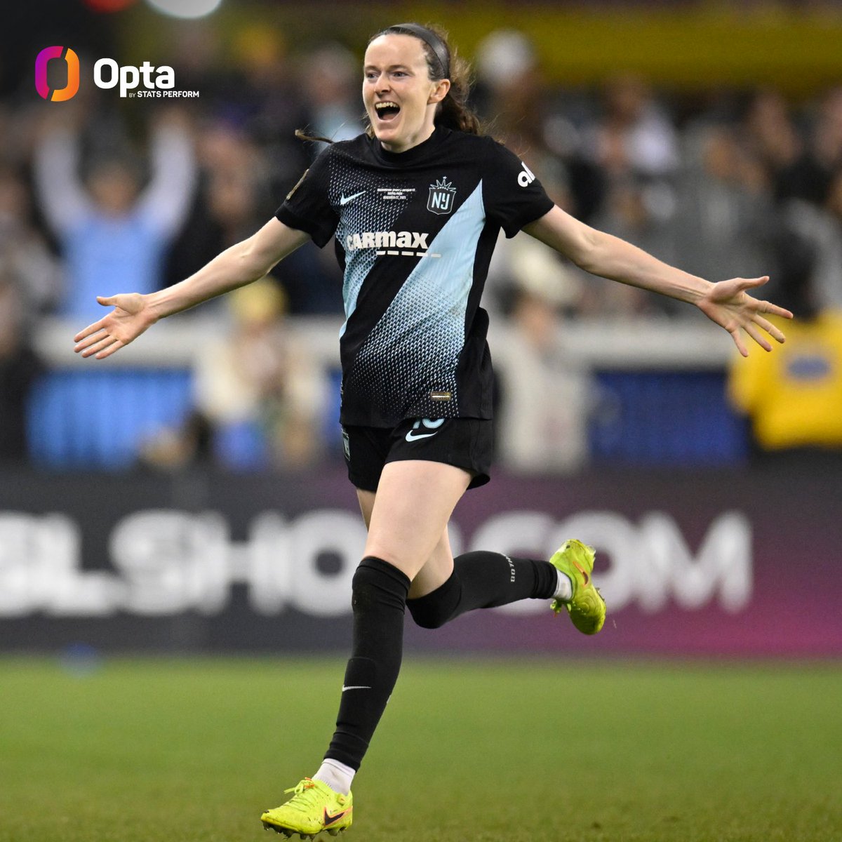 OptaJack's tweet image. 1 - Rose Lavelle of @GothamFC has become the first player to have scored in two different #NWSL Championships and also score in a World Cup Final. History.