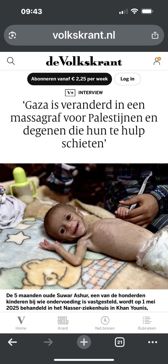 Reneeke1111's tweet image. Doaa albaz, Gaza en de  @volkskrant .

Allereerst een bedankje aan @elonmusk voor het openzetten van de locatie van X-gebruikers.

Kent u die foto nog van de @volkskrant met de baby die bijna doodging van de honger? Rond 1 mei van dit jaar.

Ik heb toen geprobeerd te achterhalen…