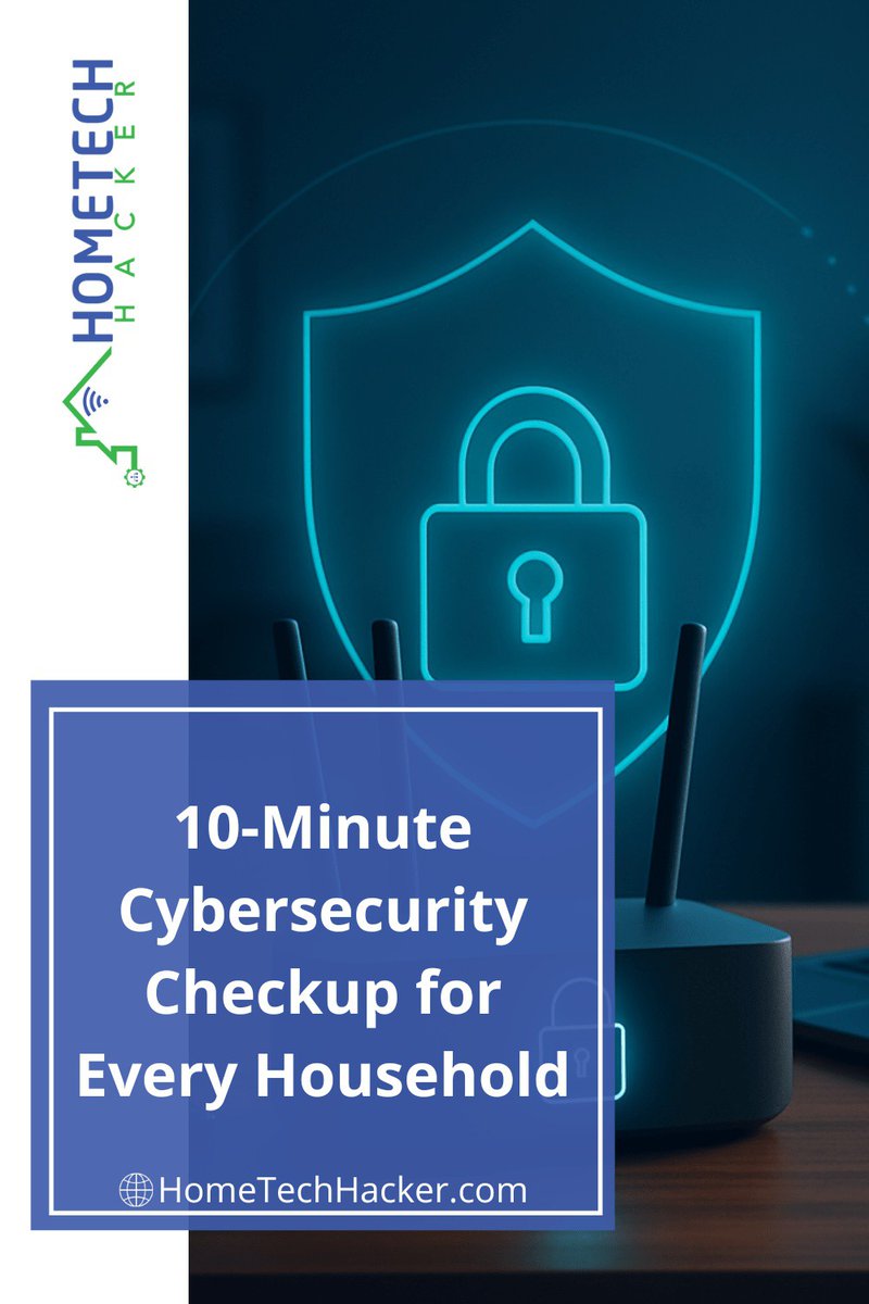 HomeTechHacker's tweet image. In just ten minutes, you can walk through this simple cybersecurity checkup and give your household a strong layer of protection.

Read more 👉 hometechhacker.com/10-minute-cybe…

#CybersecurityAwareness #OnlineSafety