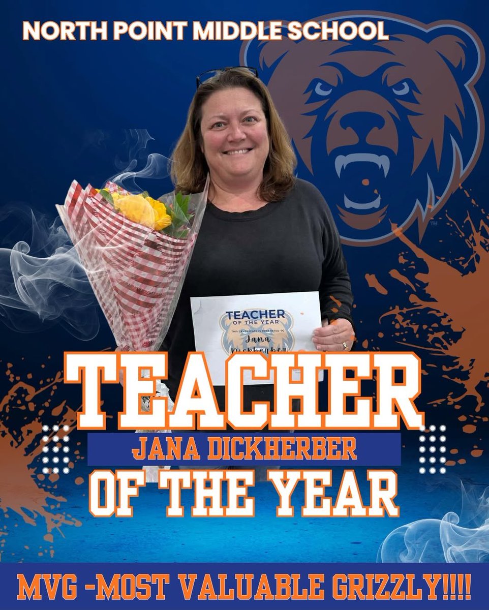 NPMiddlePTA's tweet photo. Go Mrs. Dickherber!!! https://t.co/NXKKR7sD0I