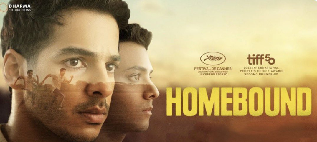 Chrissuccess's tweet image. #Homebound - 👏

India’s Offical Oscar Entry. Abt Tough Journey of 2 Friends, 1 is Muslim &amp;amp; other is SC. Vishal Jethwa Wow Perf. Ishan Khattar is Gud. Chandan’s Mom in climax superb. Well Written. Realistic Narration; Has Friendship, Politics, Family Emotions, Love. WORTH Watch!
