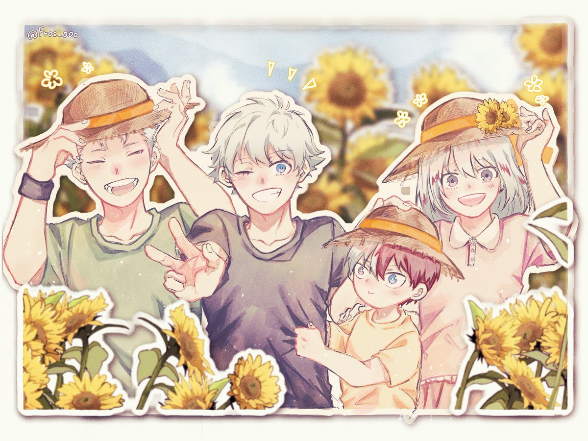 Fros_000's tweet image. I still can&apos;t get over the next week, so I just keep looking at the old pictures of my happy family that I drew myself.🫠