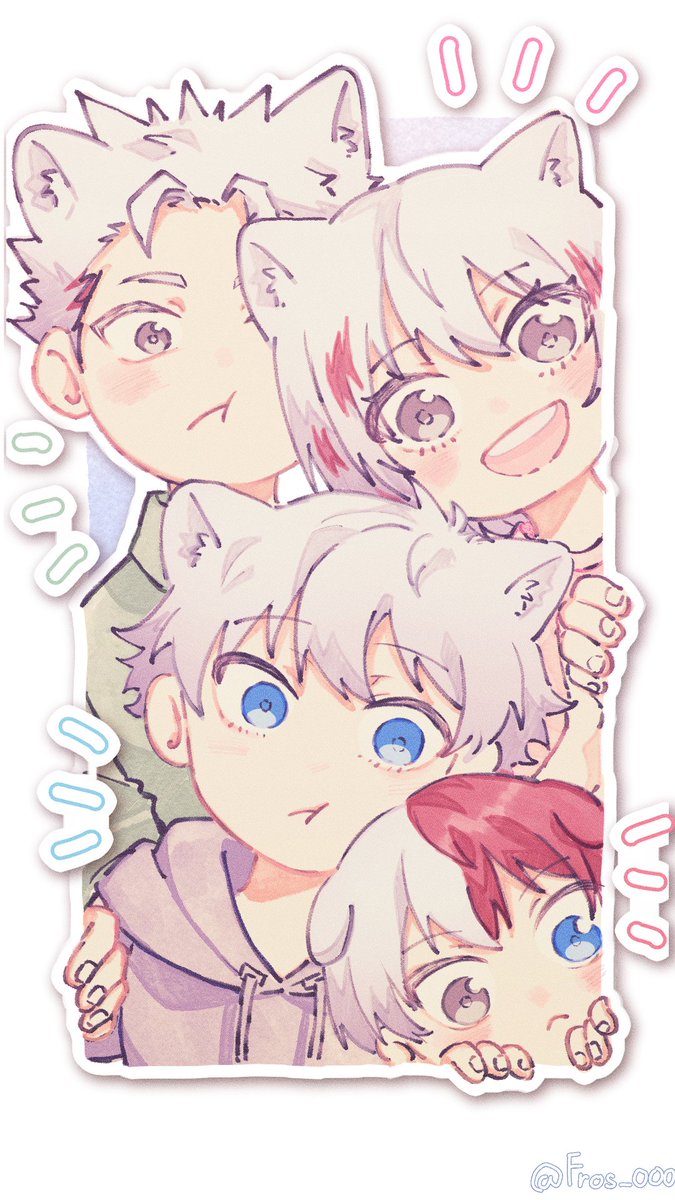 Fros_000's tweet image. I still can&apos;t get over the next week, so I just keep looking at the old pictures of my happy family that I drew myself.🫠